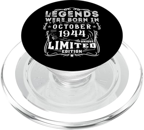 Consigue ahora Cumpleaños Octubre 1944 Edición Limitada Cumpleaños Regalo Used Vintage PopSockets PopGrip para MagSafe Ofertas 2024 | regaloscumple.com