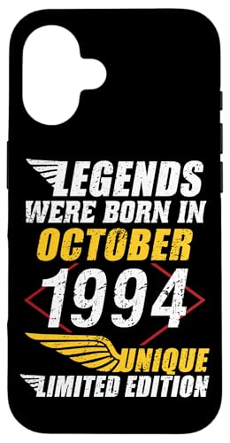 Comprar Carcasa para iPhone 16 Promoción Cumpleaños Octubre 1994 Edición Limitada Regalo Used Vintage Rebajas 2025 | regaloscumple.com