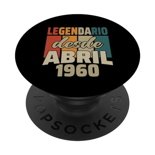 Consigue ahora BlackFriday Legendario Desde Abril 1960 - Cumpleaños 64 Años PopSockets PopGrip Intercambiable Top Precio 2024 | regaloscumple.com