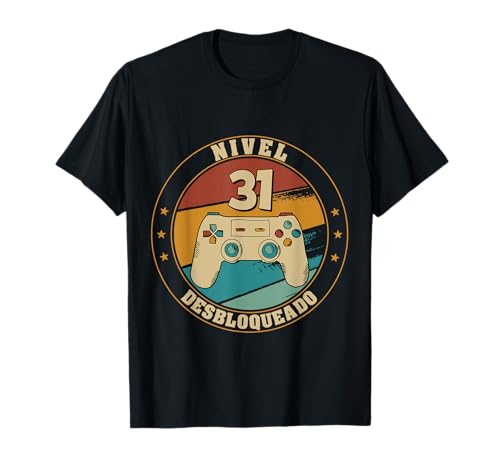 Consigue ahora Promoción Nivel 31 Desbloqueado Gamer 31 Años 1991 Divertido Chico Camiseta Rebajas 2025 | regaloscumple.com