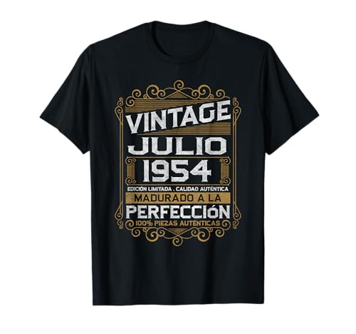 Comprar Julio 1954 Vintage Regalo 69 Años Navidad Cumpleaños Hombre Camiseta Top Precio 2024 | regaloscumple.com