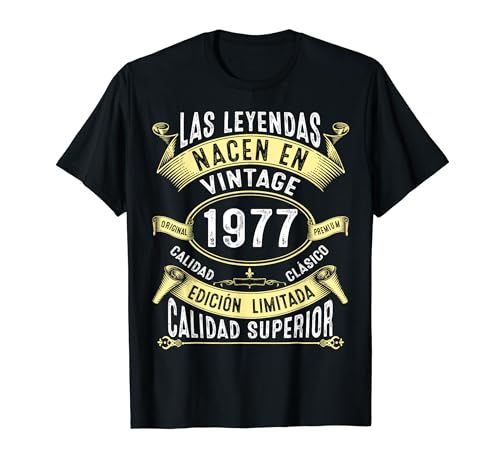 Oferta Las Nacen 1977 Años Hombre Camiseta