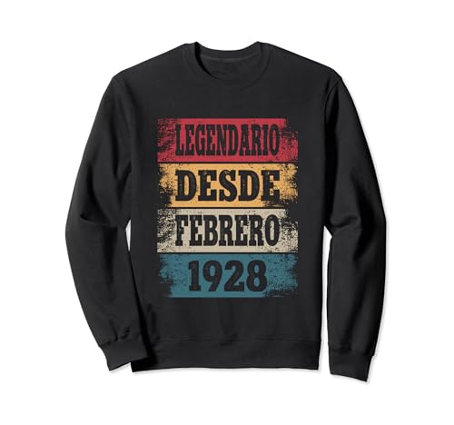 Comprar Legendario Desde Navidad Febrero 1928 - Cumpleaños 96 Años Sudadera Ofertas 2024 | regaloscumple.com