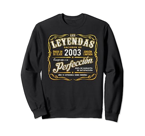 Comprar Las Leyendas Navidad Nacieron En 2003 Vintage 21 Cumpleaños Sudadera Top Precio 2024 | regaloscumple.com