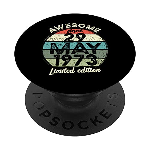 Comprar Navidad Camiseta cumpleaños 50 años 29 mayo 1973 50 cumpleaños PopSockets PopGrip Intercambiable Top Precio 2024 | regaloscumple.com