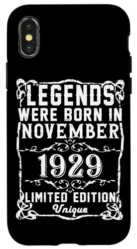 Comprar Carcasa para iPhone X/XS Cumpleaños Noviembre 1929 Edición Limitada Ideas para regalar Regalo Vintage Rebajas 2025 | regaloscumple.com