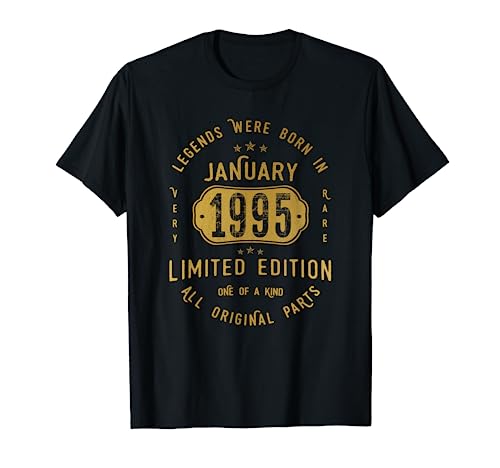 Consigue ahora Legends Were Born In January 1995 Cumpleaños Cumpleaños Camiseta Top Precio 2024 | regaloscumple.com