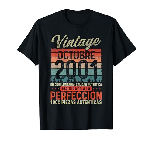 Oferta Octubre Vintage 23 Cumpleaños Camiseta