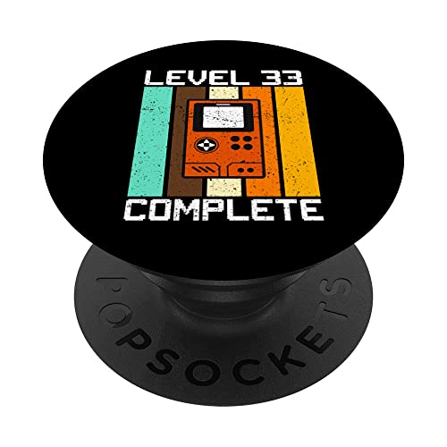 Consigue ahora Nivel 33 Completo I 33. Cumpleaños Catálogo Juegos portátiles PopSockets PopGrip Intercambiable Top Precio 2025 | regaloscumple.com