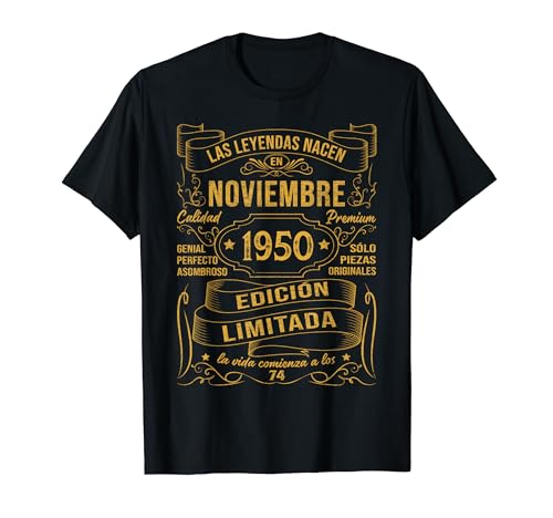 Consigue ahora Regalo Hombre 74 Catálogo Años Las Leyendas Nacen En Febrero 1950 Camiseta Top Precio 2024 | regaloscumple.com