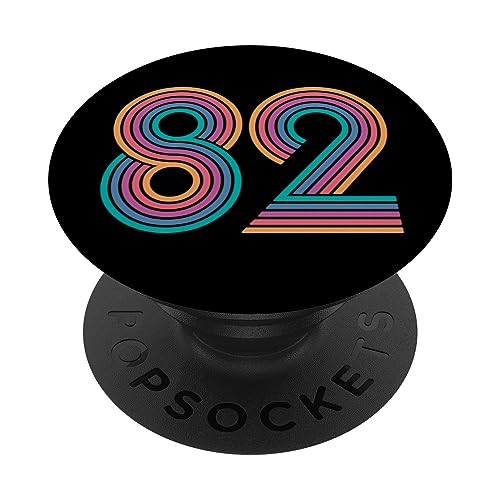 Comprar Número 82 Ochenta y Dos Cumpleaños Aniversario Hombres y Mujeres 82 Cumpleaños PopSockets PopGrip Intercambiable Ofertas 2025 | regaloscumple.com