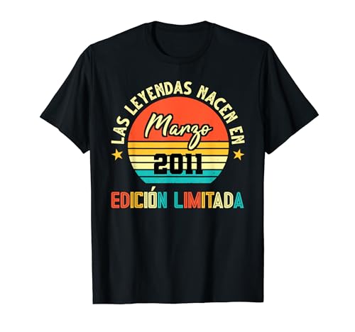 Comprar Las Leyendas nacen en Marzo 2011 Cumpleaños 13 Camiseta Promoción Top Precio 2024 | regaloscumple.com