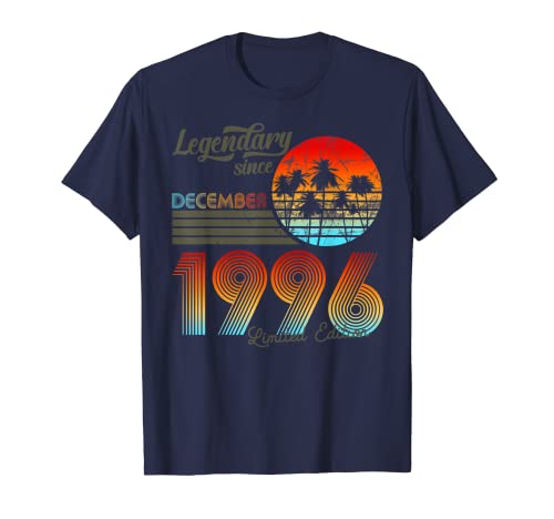 Comprar Legendario cumpleaños desde Navidad diciembre 1996 Camiseta Rebajas 2024 | regaloscumple.com
