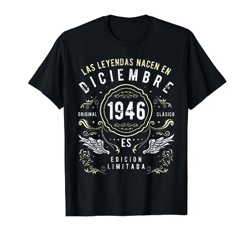 Comprar Las Leyendas Nacen Promoción En Diciembre 1946 Camiseta Top Precio 2024 | regaloscumple.com