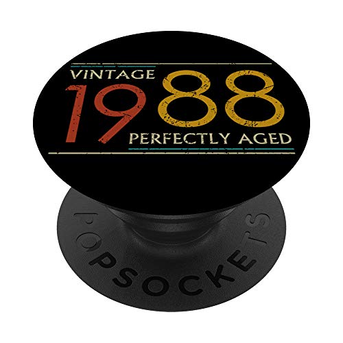 Comprar 1988 32nd Ideas cumpleaños Divertido Perfectamente Envejecido Vintage 1988 PopSockets PopGrip Regalos Intercambiable Ofertas 2024 | regaloscumple.com