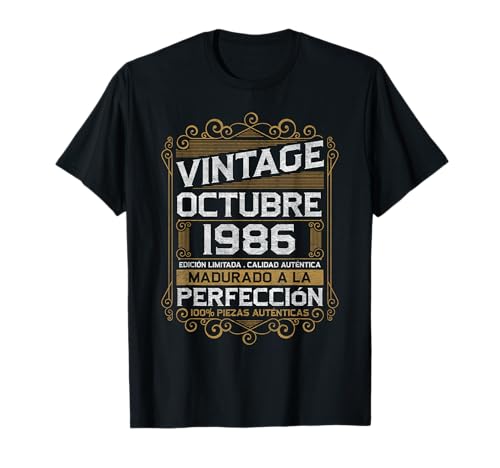 Consigue ahora Octubre 1986 Vintage Regalo 38 Años Cumpleaños Hombre Camiseta Cumpleaños Ofertas 2025 | regaloscumple.com