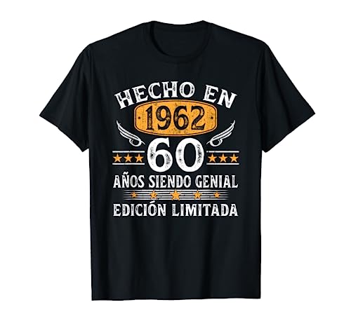 Comprar 60 Años Cumpleaños Ideas para regalar Regalo Hombre Mujer Vintage Hecho En 1962 Camiseta Top Precio 2024 | regaloscumple.com