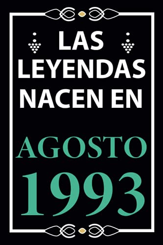 Comprar Las leyendas nacen en Agosto 1993: Regalo cumpleaños perfecto para hombre y mujer 28 años I Cita positiva humor I Cuaderno diario libro ... I Idea original Catálogo para el 28 cumpleaños Ofertas 2024 | regaloscumple.com