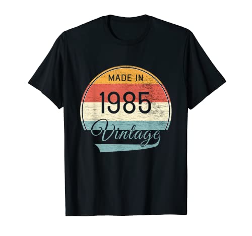 Consigue ahora Cumpleaños vintage Promoción 1985 Camiseta Rebajas 2025 | regaloscumple.com