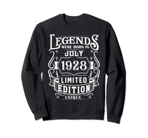 Consigue ahora Cumpleaños Julio 1928 Edición Limitada Regalo Regalos Legend July Sudadera Top Precio 2024 | regaloscumple.com