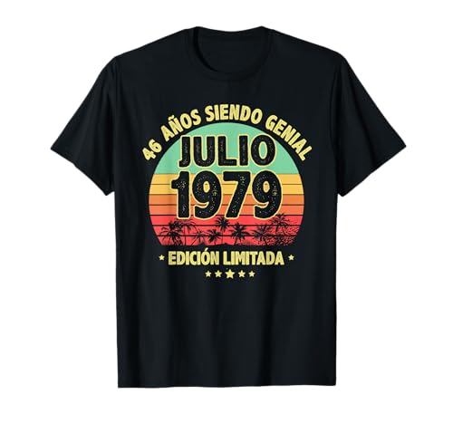 Comprar Julio 1979 46 Años Hombre Cumpleaños Regalo Julio Promoción 1979 Camiseta Ofertas 2025 | regaloscumple.com