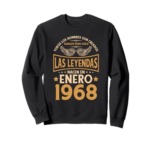Consigue ahora Cumpleaños Promoción Hombre Regalos Las Leyendas Enero 1968 Sudadera Ofertas 2024 | regaloscumple.com