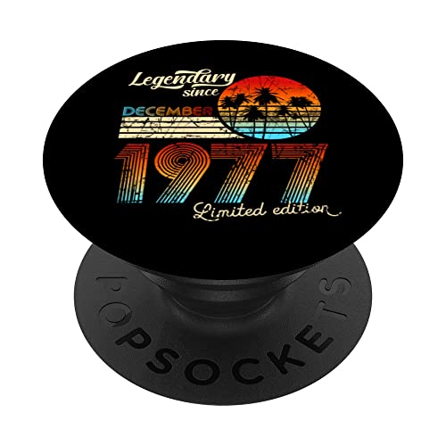 Consigue ahora Promoción Legendario De Cumpleaños Desde Diciembre De 1977 Regalo PopSockets PopGrip Intercambiable Top Precio 2024 | regaloscumple.com