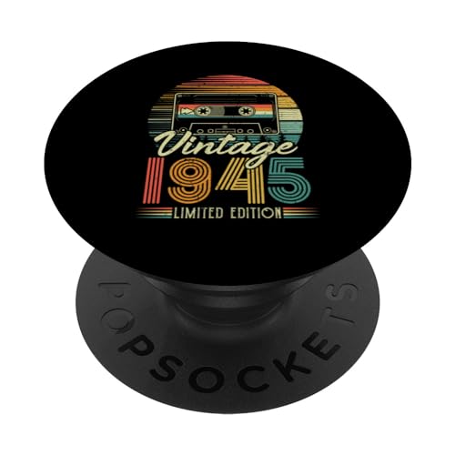 Consigue ahora 1945 Vintage Cumpleaños Retro Edición Limitada Hombres Mujer PopSockets PopGrip Intercambiable Navidad Top Precio 2024 | regaloscumple.com