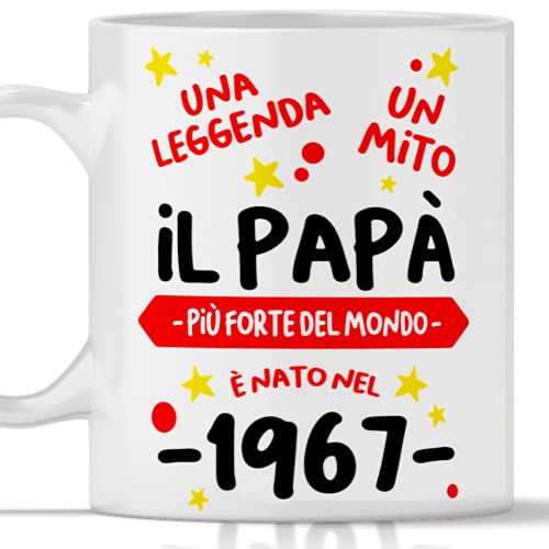 Consigue ahora Taza cumpleaños 54 años Navidad regalo para hombre nacido en 1967 Ofertas 2024 | regaloscumple.com