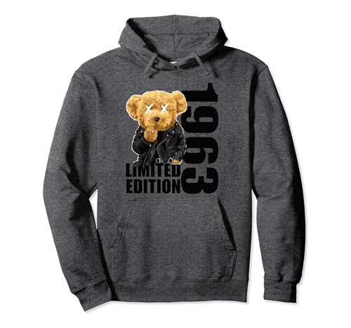 Consigue ahora Edición Limitada 1963 Osos Cumpleaños 1963 Vintage 1963 Sudadera con Capucha BlackFriday Ofertas 2024 | regaloscumple.com