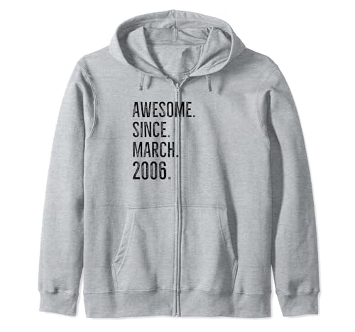 Consigue Ideas para regalar ahora Impresionante desde marzo 2006 Edad Cumpleaños Idea Sudadera con Capucha Ofertas 2024 | regaloscumple.com