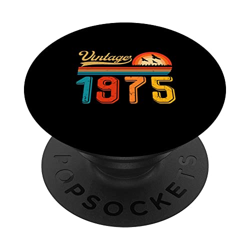 Consigue Regalos ahora Regalo 48 cumpleaños 48 años para hombres y mujeres retro vintage 1975 PopSockets PopGrip Intercambiable Rebajas 2025 | regaloscumple.com