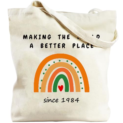 Consigue ahora Xasopffe 1980 1981 1982 1983 1984 1985 1986 1987 1988 1989 Cumpleaños regalos cumpleaños para mujeres bolsas lona reutilizables para ir compras Beige Talla única Ofertas 2025 | regaloscumple.com