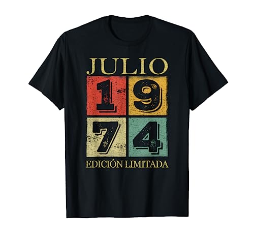 Consigue ahora 49 Años Cumpleaños 1974 Hombre 49 Navidad Julio Edición Limitada Camiseta Rebajas 2025 | regaloscumple.com