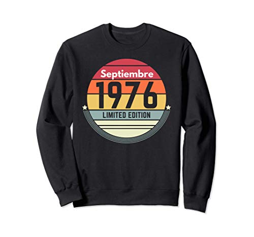 Comprar 45 Años Cumpleaños Catálogo Regalo Nacido En Septiembre 1976 Mujer Sudadera Rebajas 2025 | regaloscumple.com