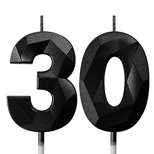 Comprar Velas Cumpleaños Vela 30 años Fiestas Velas Cumpleaños Promoción Números Vela Cumpleaños Negra Velas 30 Cumpleaños Rebajas 2025 | regaloscumple.com
