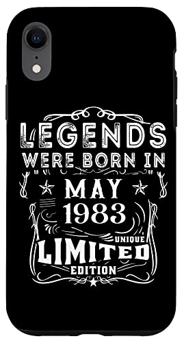 Consigue ahora Carcasa para iPhone XR Cumpleaños Mayo 1983 Edición Limitada Regalos Regalo Legend May Ofertas 2025 | regaloscumple.com