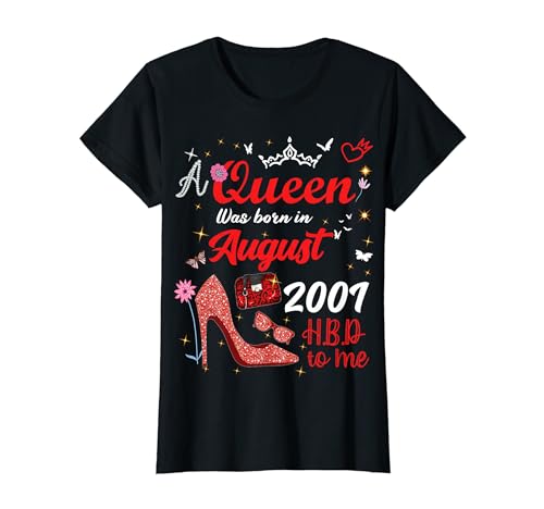 Consigue ahora Agosto 2001 Cumpleaños Esta Regalos Reina Nació En Agosto 2001 Camiseta Top Precio 2024 | regaloscumple.com