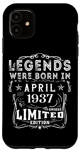 Consigue ahora Carcasa para iPhone 11 Cumpleaños Abril 1937 Edición Limitada BlackFriday Regalo April Ofertas 2025 | regaloscumple.com