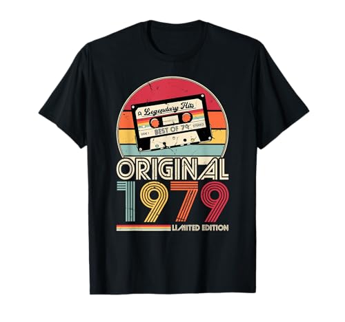Consigue ahora 1979 Vintage Cumpleaños Cumpleaños Retro Edición Limitada Hombres Mujer Regalo Camiseta Ofertas 2024 | regaloscumple.com