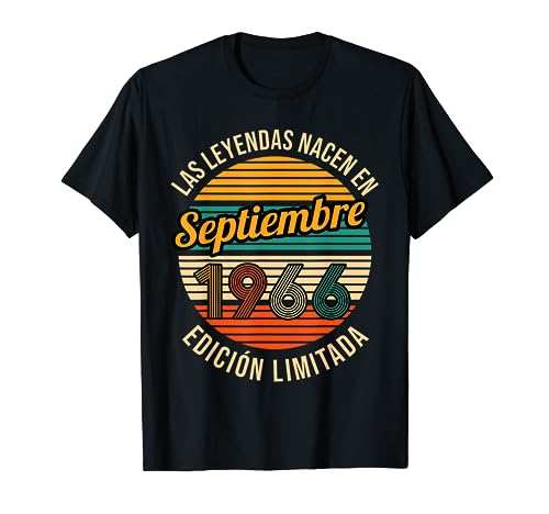 Comprar Las Leyendas nacen en Septiembre 1966 57 Cumpleaños Navidad Camiseta Ofertas 2024 | regaloscumple.com