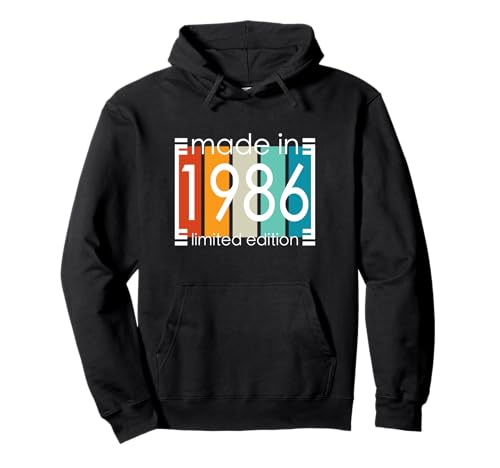 Consigue ahora Camisa vintage 36 cumpleaños edición limitada fabricada Promoción en 1986 Sudadera con Capucha Rebajas 2024 | regaloscumple.com