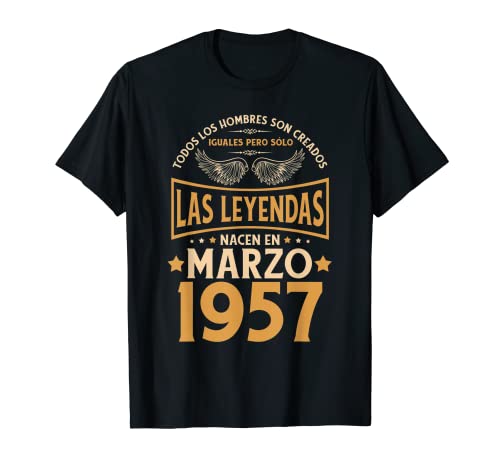 Consigue ahora Cumpleaños Hombre Regalos Las Leyendas Marzo 1957 Camiseta Regalos Ofertas 2024 | regaloscumple.com