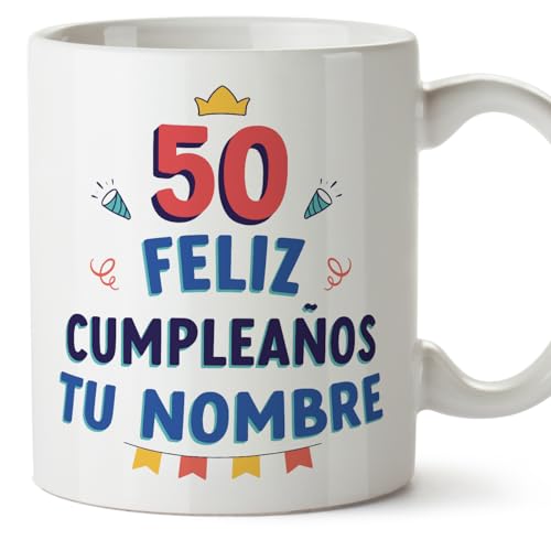 Comprar MUGFFINS Tazas Personalizadas Cumpleaños - En Español - Feliz Promoción Cumpleaños - 11 oz / 330 ml - Regalo personalizable original y divertido Top Precio 2025 | regaloscumple.com
