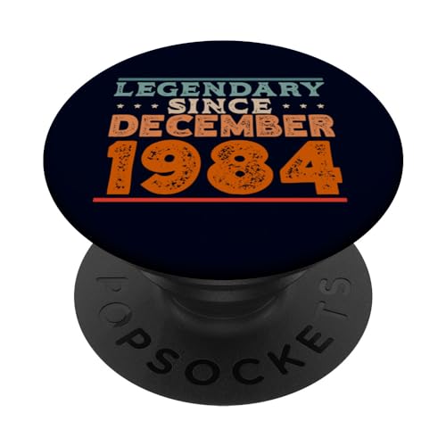 Consigue ahora Legendario desde Catálogo diciembre 1984 retro vintage fiesta cumpleaños PopSockets PopGrip Intercambiable Rebajas 2024 | regaloscumple.com