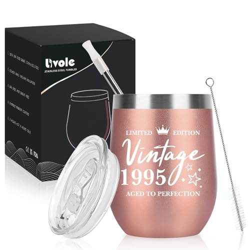 Comprar Livole 30 cumpleaños para mujeres regalo cumpleaños 1995 para mujeres ella esposa hermana mejor amiga regalo cumpleaños vintage 1995 Ideas para regalar taza para mujer 350 ml doble pared acero Top Precio 2025 | regaloscumple.com