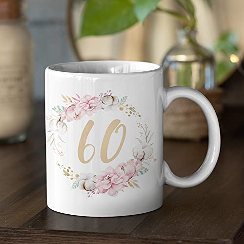 Oferta Flash Mujeres, ideas regalo 60 cumpleaños, regalo cumpleaños mujeres, flores, cerámica, 330