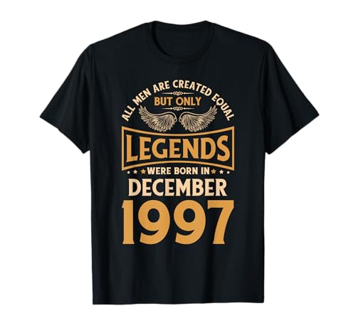 Comprar Las leyendas cumpleaños Promoción nacieron en diciembre 1997. Camiseta Rebajas 2024 | regaloscumple.com