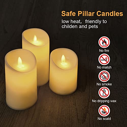 Ofertas Flintronic 3PCS LED Velas sin Llama Vela de Pilar con