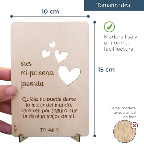 Oferta Flash Nagu® Regalos Aniversario Pareja Tarjeta de Amor Mi Persona Favorita